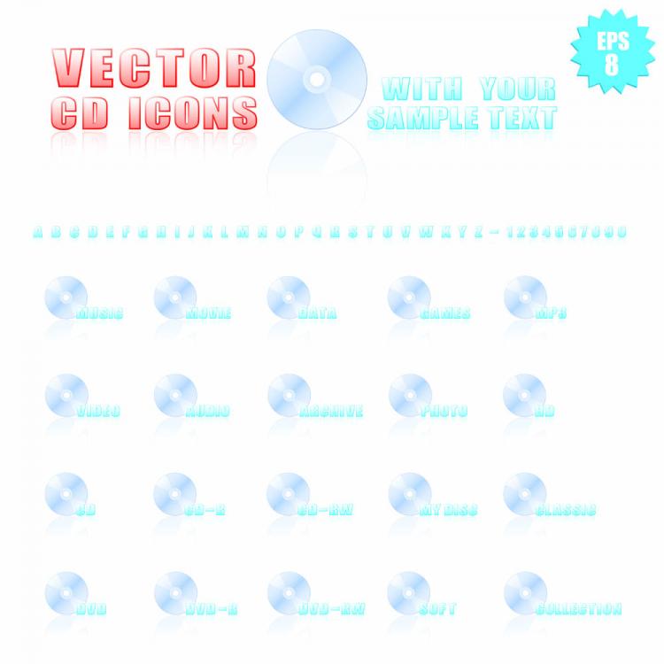 free vector Cdrom icon 01 vector